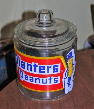 Vintage Planters Peanuts Mr.  Peanut General Store Display Jar