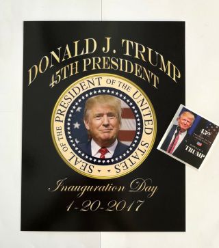 45th President Trump 8 1/2 " X11 On Card Stock Photo Portrait Picture,  Decal