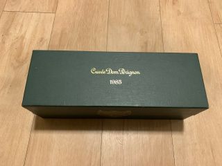Vintage 1985 Cuvee Dom Perignon Champagne Bottle Box Empty Box Only