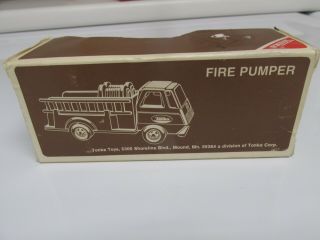 Tiny - Tonka No.  595 FIRE PUMPER Fire Engine Truck W/ Ladders 5