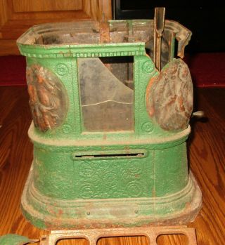 Early Antique U.  S.  Envelope Stamp Co Coin Operated Vending Dispenser Machine