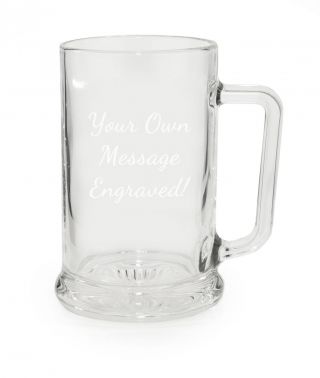 Personalised Heavy Pint Beer Glass Mug/cup/tankard & Presentation Box - Engraved