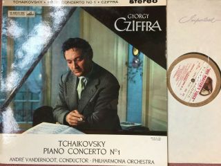 Asd 315 Tchaikovsky Piano Concerto No.  1 Gyorgy Cziffra Philharmonia Vandernoot