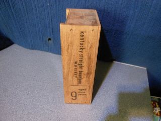 Knob Creek Kentucky Bourbon Whisky Collectible Wood Display Box Bar Man Cave gbo 2