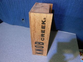 Knob Creek Kentucky Bourbon Whisky Collectible Wood Display Box Bar Man Cave gbo 4