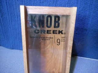 Knob Creek Kentucky Bourbon Whisky Collectible Wood Display Box Bar Man Cave gbo 5