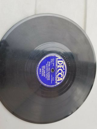 Judy Garland - Over The Rainbow Decca 78rpm Vg Musical Ultrasonic " Wizard Of Oz "