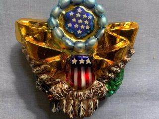 Radko E.  Pluribus Unum Eagle/ Stars & Stripes Shield Decorative Ornament 4