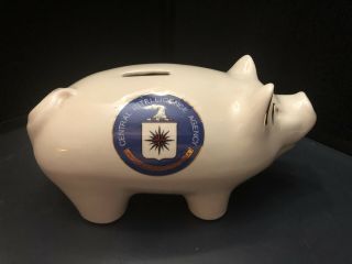 Cia Central Intelligence Agency Vintage Piggy Bank Ceramic