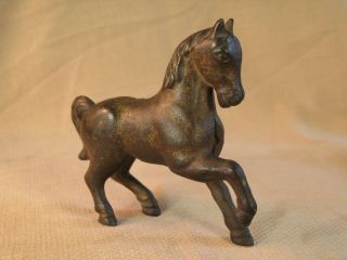 Antique Penny Bank Cast Iron Prancing Horse A.  C.  Williams