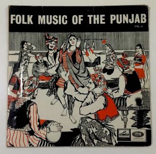 Rare 1967 Folk Music Of The Punjab Vol 4 Lp Hmv Record Eclp 2231 Surinder Kaur