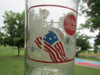 Betsy Ross Dr.  Pepper Bicentennial Commemorative Bottle (1776 - 1976)