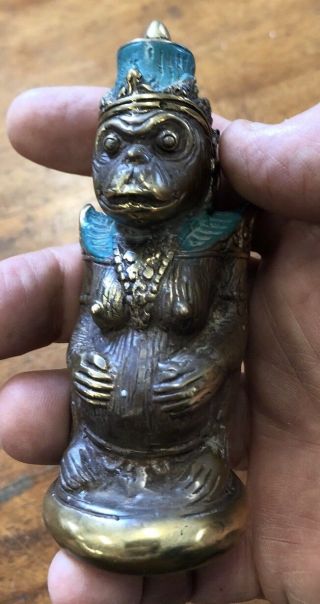 Temple Monkey God Hindu Buddha Statue 100 Casted Bronze Protection Prosperity 6