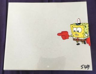 Spongebob Squarepants - Production Cel,  Drawing - Sneaky Sponge - 1999