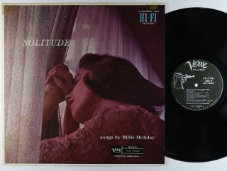 Billie Holiday - Solitude Lp - Verve - Mg V - 8074 Mono Dg Vg,