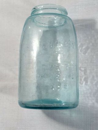 Antique Midget Pint Mason’s Keystone In Circle Patent Nov 30 th 1858 Fruit Jar 5