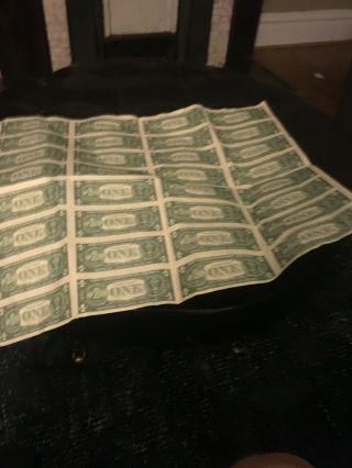 Uncut Sheets Paper Moneyency Notes