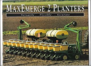 Oem Oe 12 - 1995 John Deere Maxemerge 2 Planters Sales Brochure Dka140