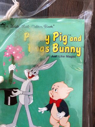 Vintage NWT Applause Looney Tunes Mini Book & Figurine Porky Pig Bugs Bunny 1983 3