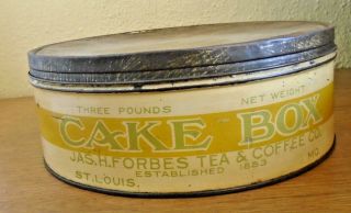 Vintage Cake Box - Jas.  H.  Forbes Tea & Coffee Co. ,  (8723)