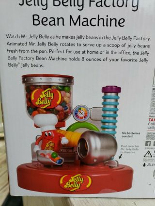 Jelly Belly Candy Factory Bean Machine Dispenser.  NIB 2