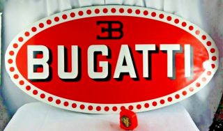 Large Bugatti Foam Board Sign From Peterson Museum Display 43 " X22.  5 "
