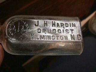 J H Hardin Druggist Wilmington N C Pharmacy Drug Store Druggist Medicine