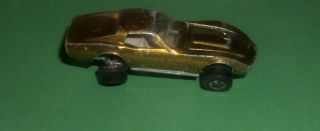 Vintage Gold 1968 Custom Corvette Redline Hot Wheels