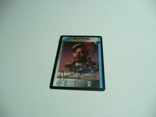 Mark Hamill Autographed " Wing Commander " Playing Card,  M/nm.