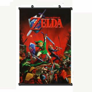 @107 The Legend Of Zelda Anime Poster 40 60cm Home Decor Wall Scroll Gift