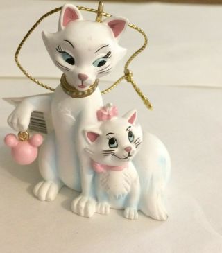 Disney Aristocats Ornament - Marie & Duchess With Mouse Head Ornament In Hand