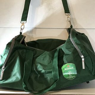 Heineken Beer Advertise Uefa Champion League Duffel Bag Travel Carry On Green