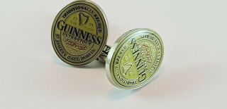Guinness Extra Stout Beer Cufflinks St James Gate Dublin Official Stamped 3