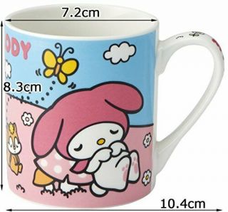 Skater Pottery mug 10.  4 x 7.  2 x 8.  3cm My Melody Sanrio CHMG14 2