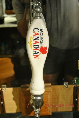 Molson Canadian Beer Tap Handle Near Perfect 12 " Tall