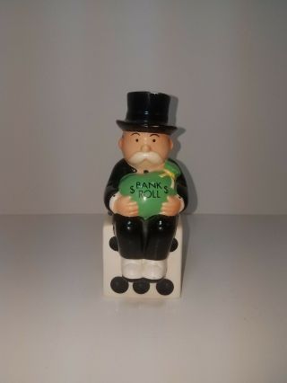 Monopoly Uncle Pennybags " Bank Roll " Vintage 1935 Ceramic Coin Bank Rare
