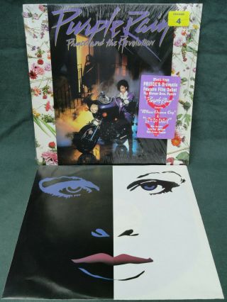 1984 PRINCE PURPLE RAIN VINYL LP IN SHRINK WRAP & HYPE STICKER,  POSTER 3