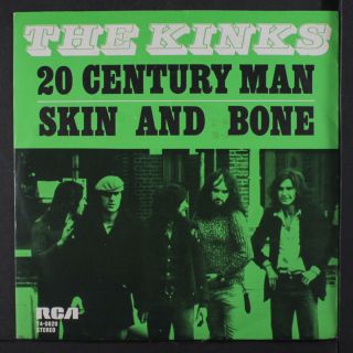 Kinks: 20th Century Man Skin And Bone 45 (netherlands,  Ps,  No Center)
