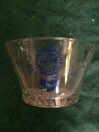 Pabst Blue Ribbon Beer Glass Nut Bowl