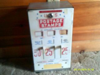 Vintage U.  S.  Postage Stamp 25 Cent & 50 Cent Vending Machine