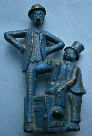 " Mutt & Jeff " Cast Iron Still Bank By A.  C.  Williams From Early 1900 