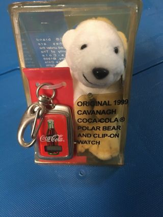 1999 Cavanagh Polar Bear And Clip On Watch