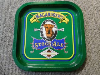 Vintage Tadcaster Metal Advertising Tray Macandrew 