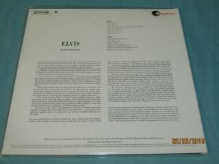 2012 180 Gram Rock LP: Elvis Presley - Elvis - Friday Music - FRM - 1382 2
