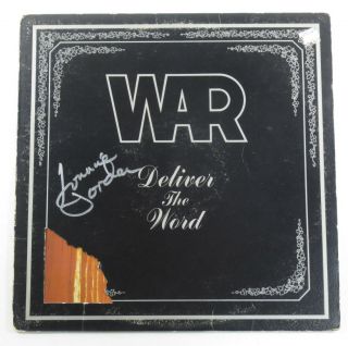 Lonnie Jordan Signed Lp Record Album War Deliver The Word W/ Auto