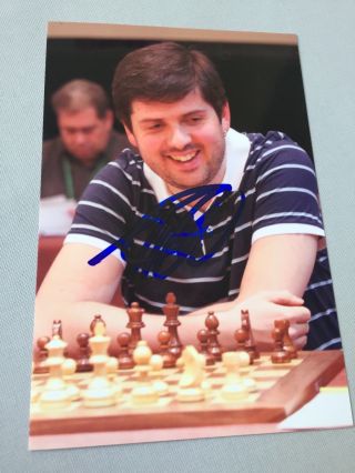 Peter/pjotr Svidler Chess Grandmaster In - Person Signed Photo 4 X 6 Autograph
