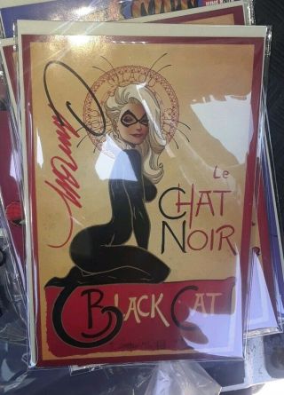 Sdcc 2019 Comic Con Le Chat Noir J Scott Campbell Signed Black Cat Variant 1d
