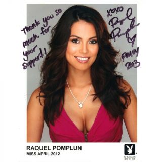 Raquel Pomplun Sexy Signed 8x10 Photo