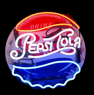 Colorful Sign Pepsi Cola Coke Soda Drink Poster Cap Neon Light