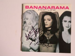 Signed Autographed Cd Booklet Sara Dallin & Keren Woodward - Bananarama Pop Life